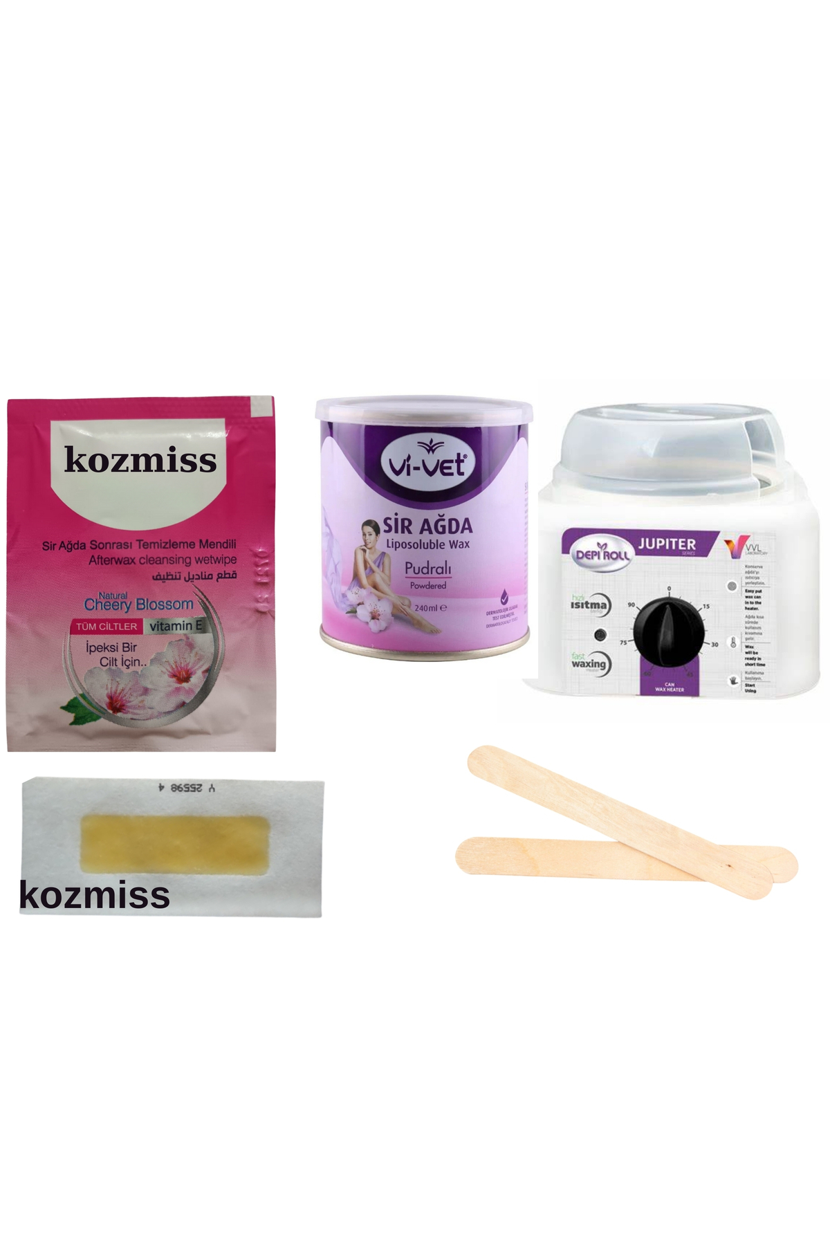 PUDRALI AĞDA + AĞDA KAZANI+kozmiss AĞDA TEMİZLEME BEZİ +8 Lİ YÜZ AĞDA BANDI VE 2 ADET SPATULA HEDİYE — kzmshedye63 — تصویر 3 از 3