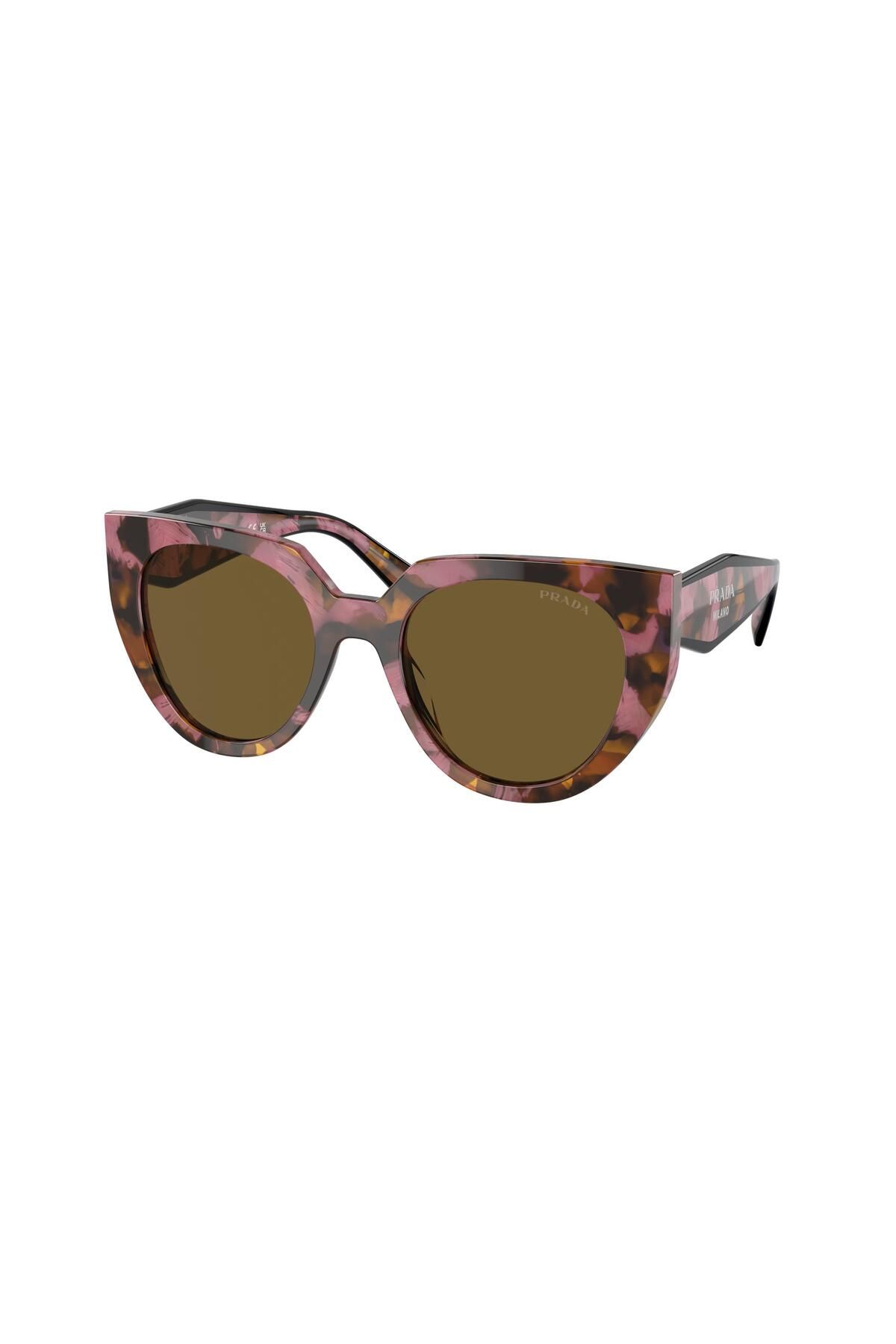 Prada Sunglasses Beige Round