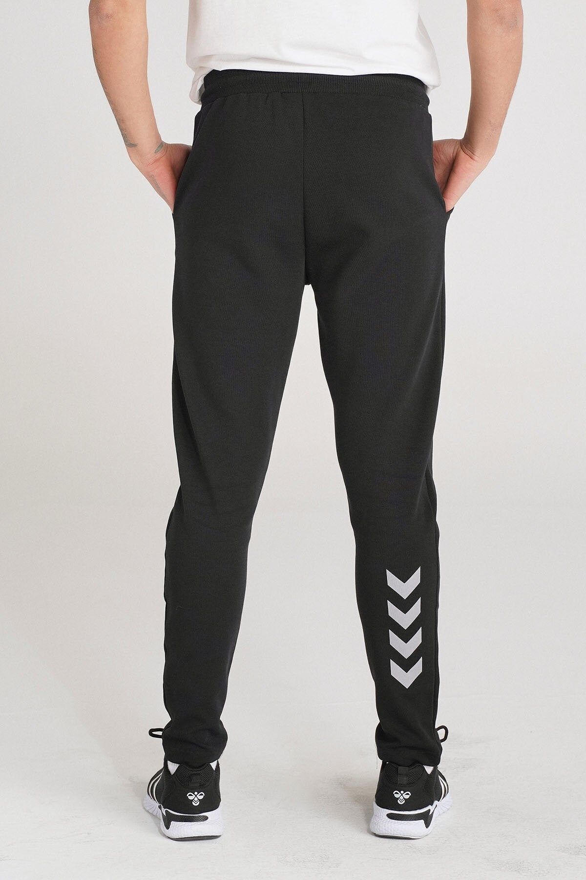 شلوار ورزشی مشکی مردانه سیاه Hmlnaso Pantalon اورجینال hummel