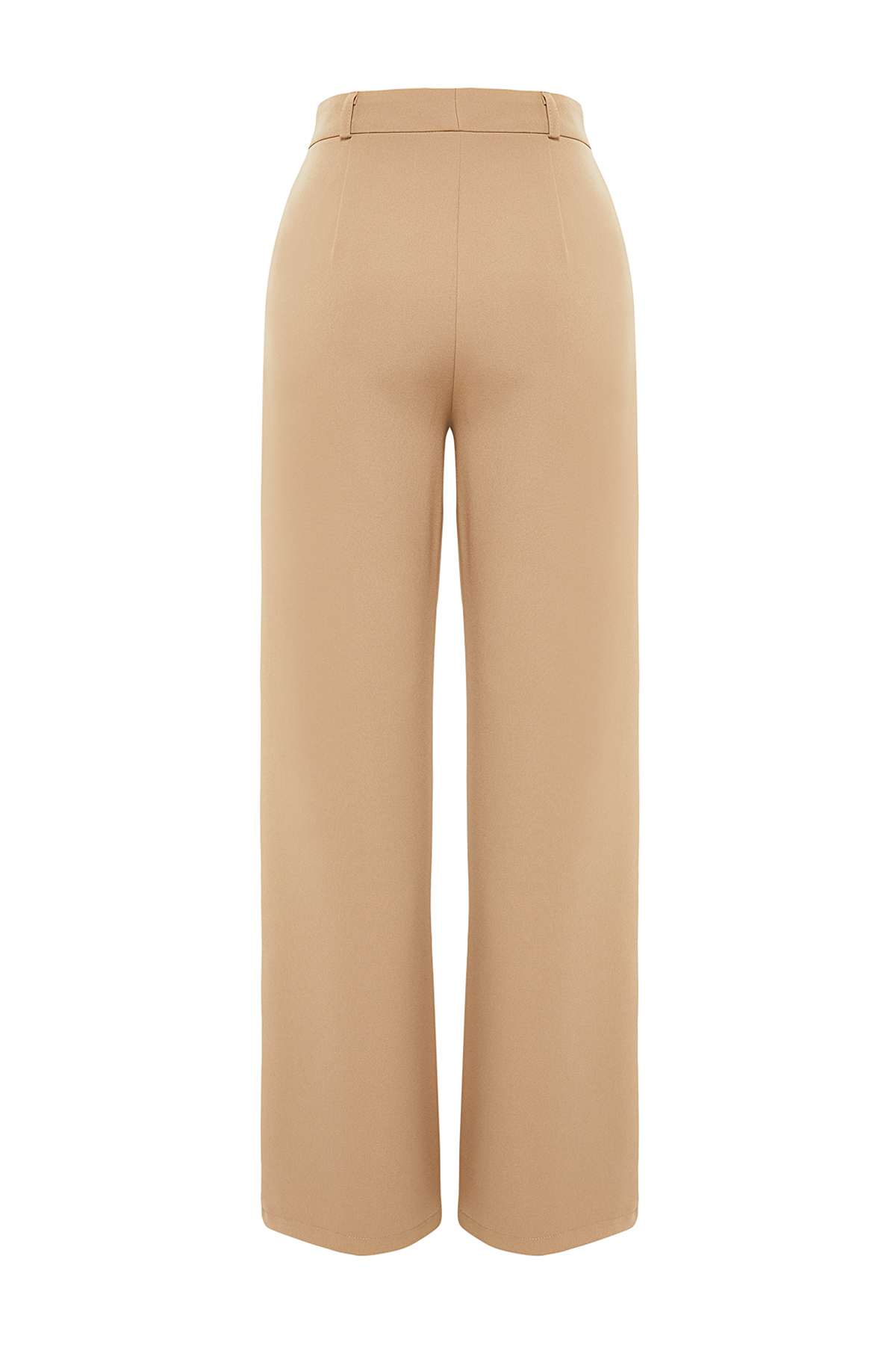 Trendyolmilla  Vizon Geniş Paça Wide Leg Dokuma Kumaş Pantolon TWOAW21PL0332 - Görsel 8