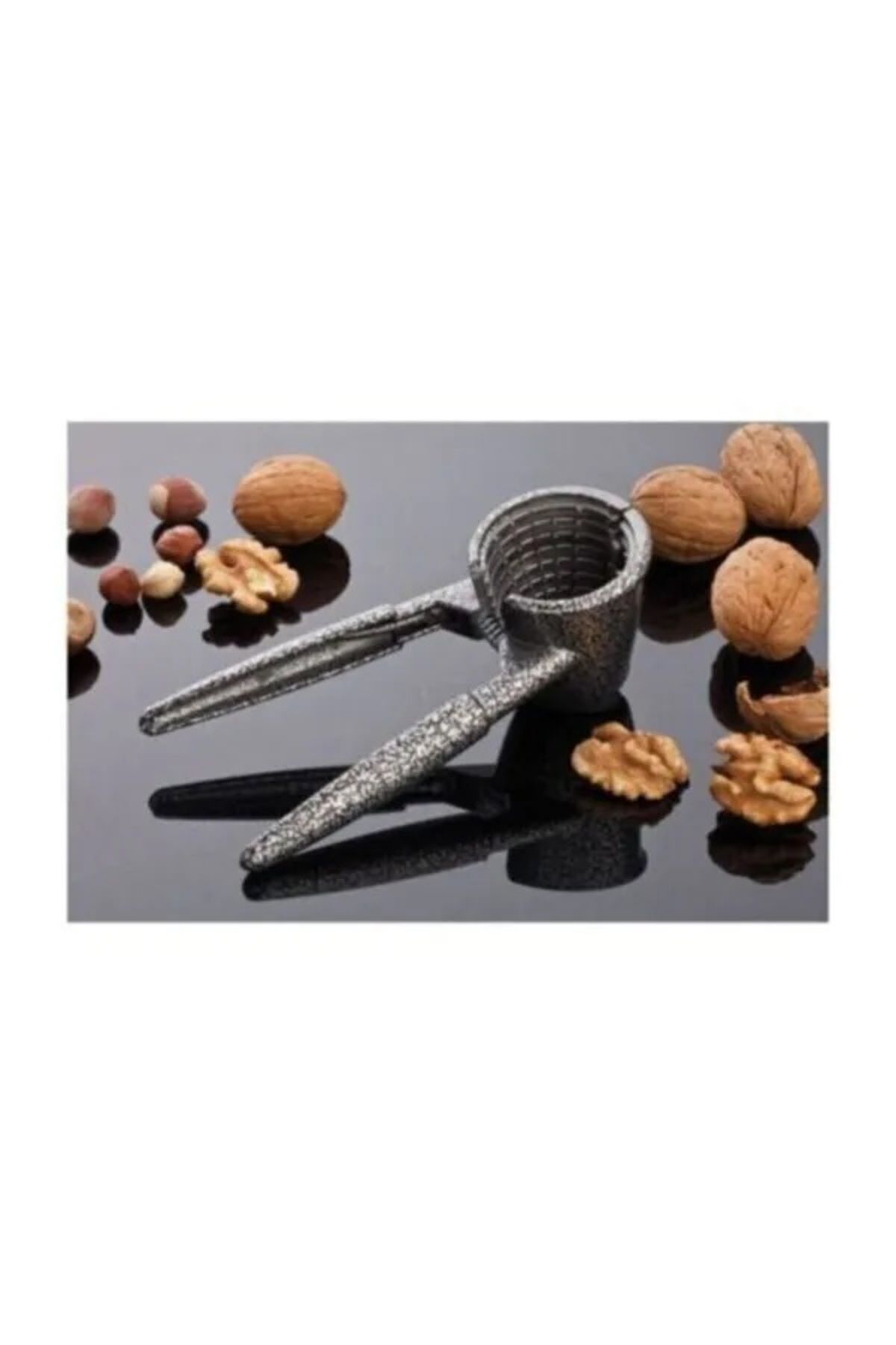 OnlyTech-Professional Large Size White Handle Cast Walnut Cracker 5