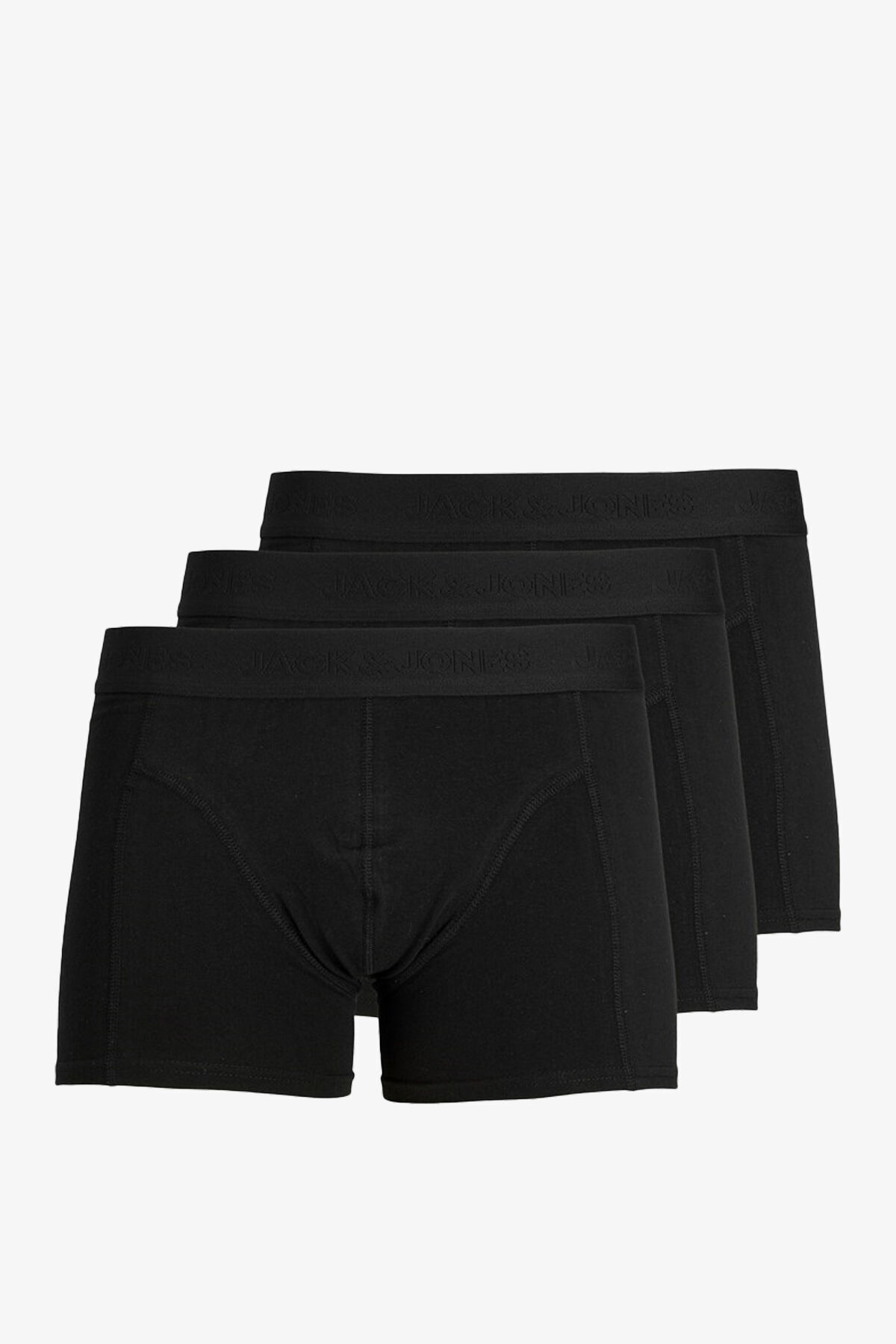باکسر مردانه راسته فاق نرمال | جک اند جونز Jack & Jones 12127816-Black - تصویر 4