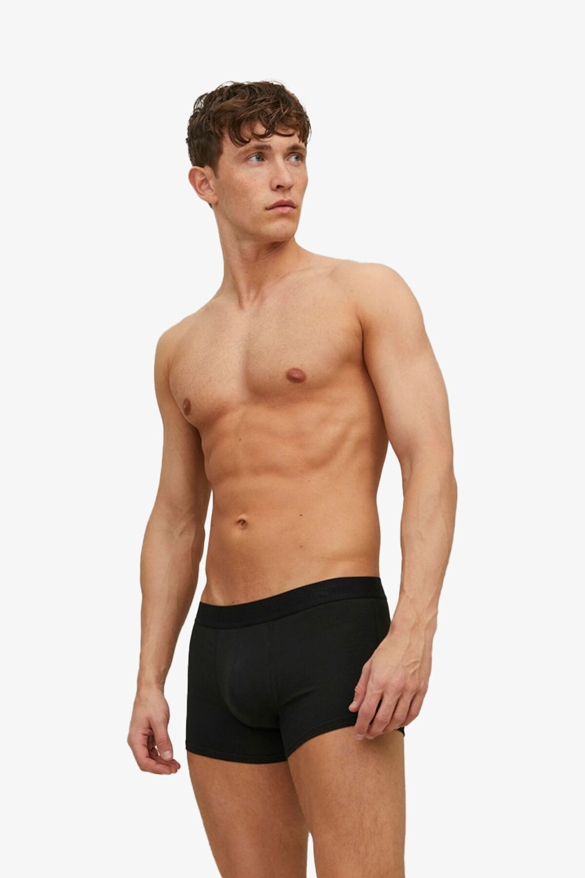 باکسر مردانه راسته فاق نرمال | جک اند جونز Jack & Jones 12127816-Black - تصویر 3