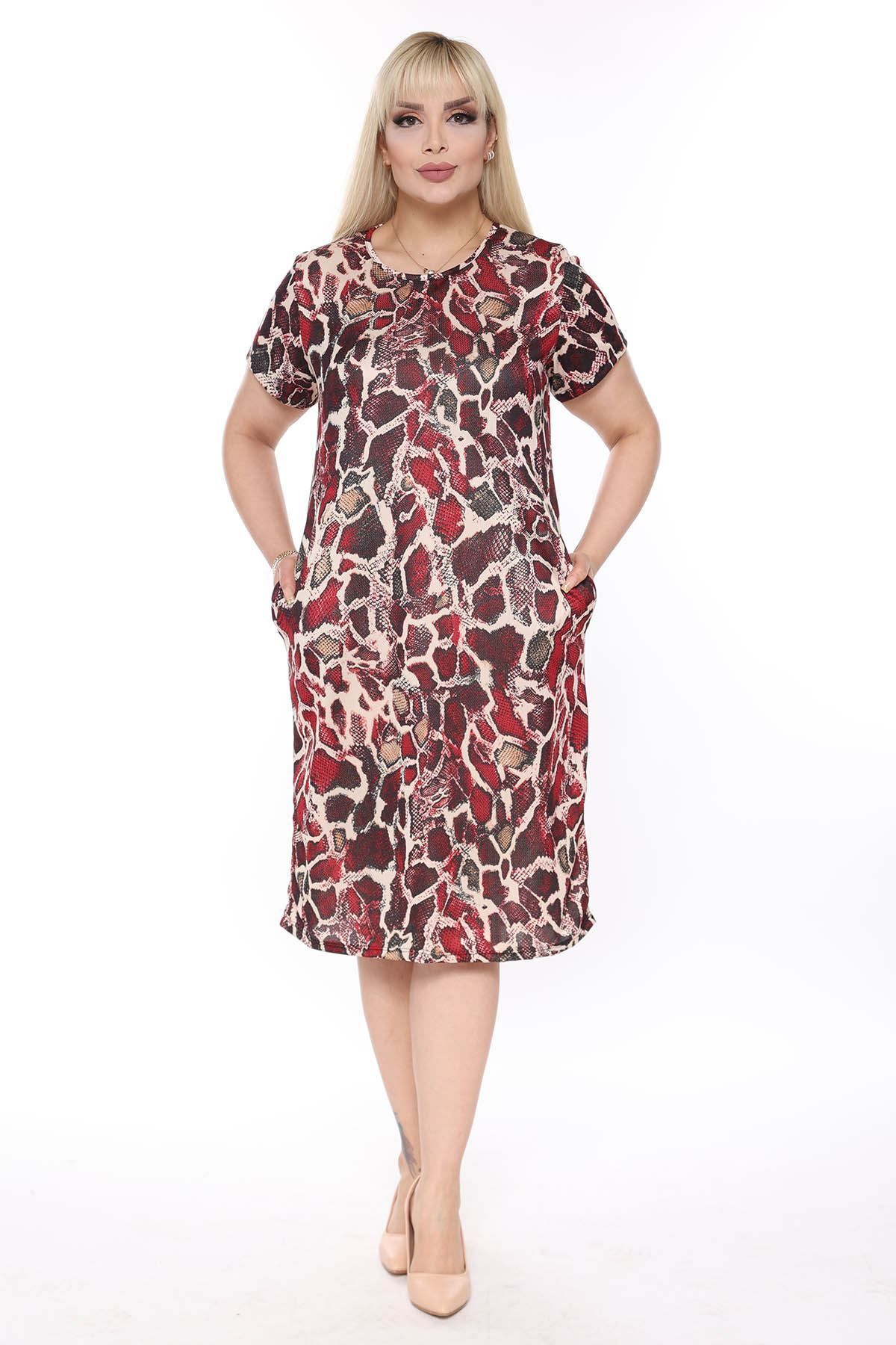 Plus size summer top dresses with pockets