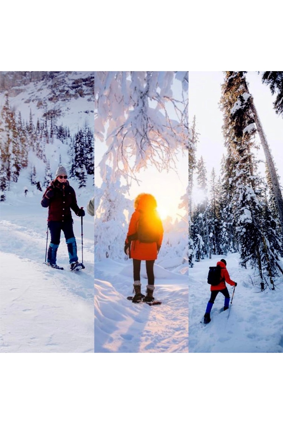 Genel Markalar  KinZon 3'ü 1 arada kar ayakkabısı, Trekking sopaları ile birlikte kayak ayakkabısı - Görsel 7