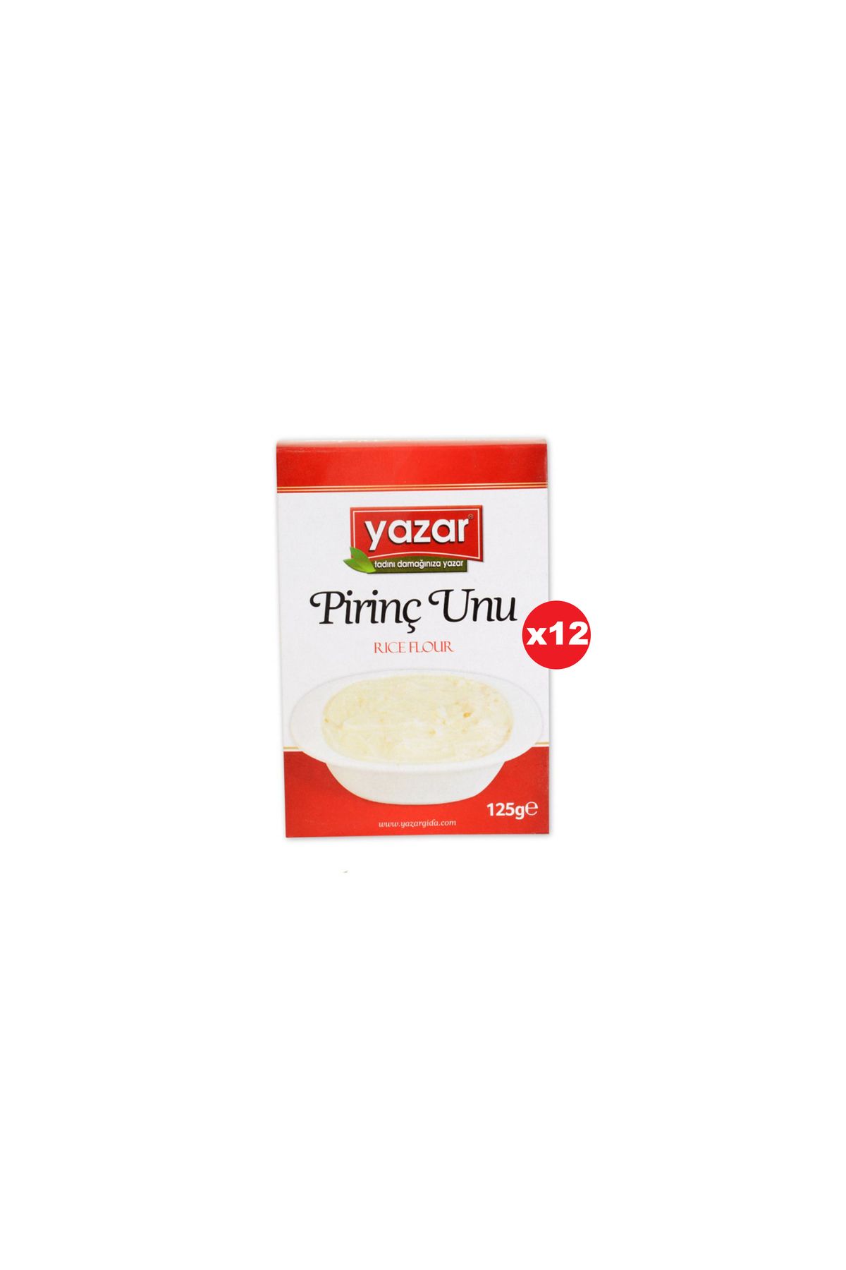 YAZAR Pirinç Unu 125 gr X 12 Paket