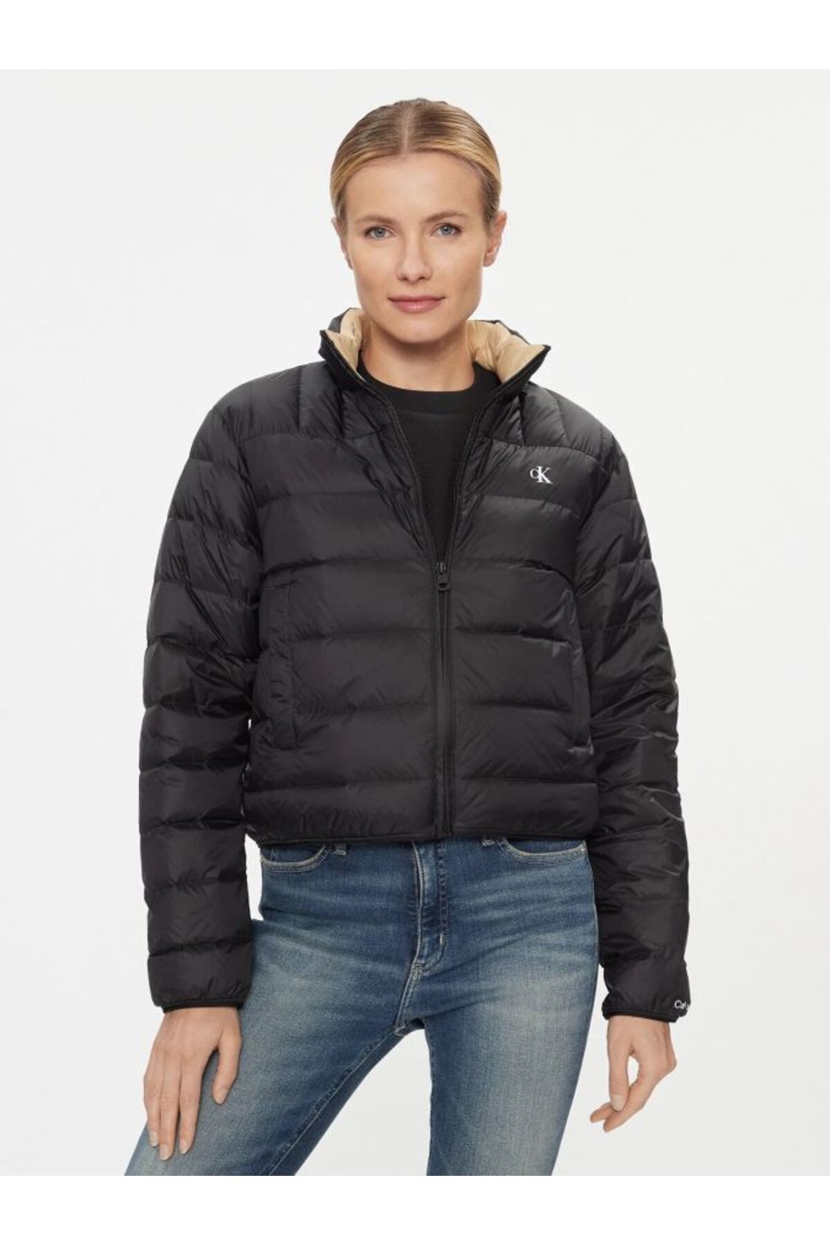 Black calvin klein cheap winter jacket