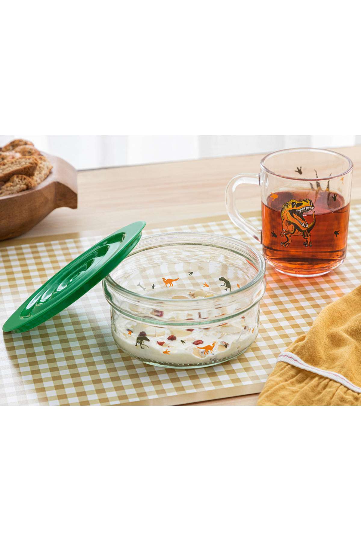 English Home Dinosaurs World Cam Bebe Mama Takımı Yeşil fotoğrafı 3 (önizleme)