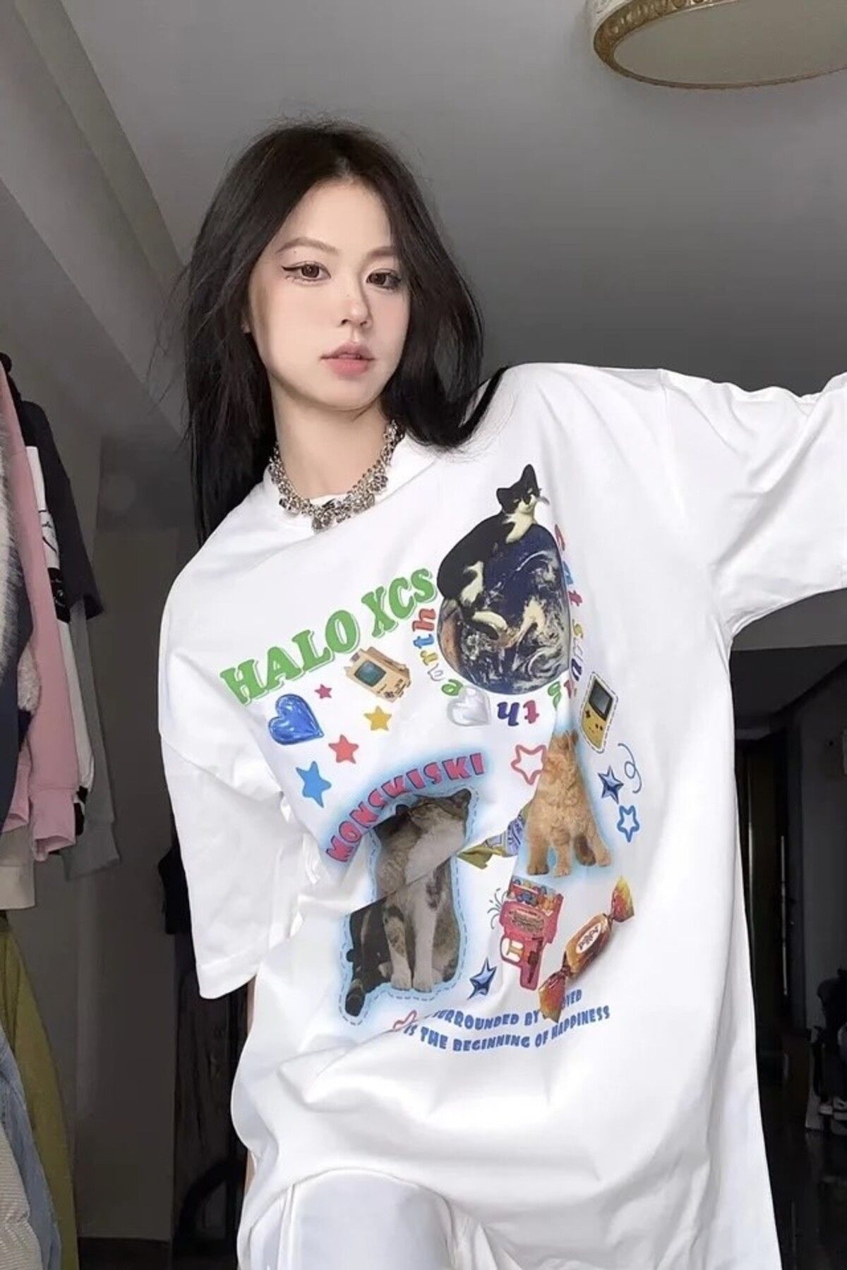 Cat sales collage shirt