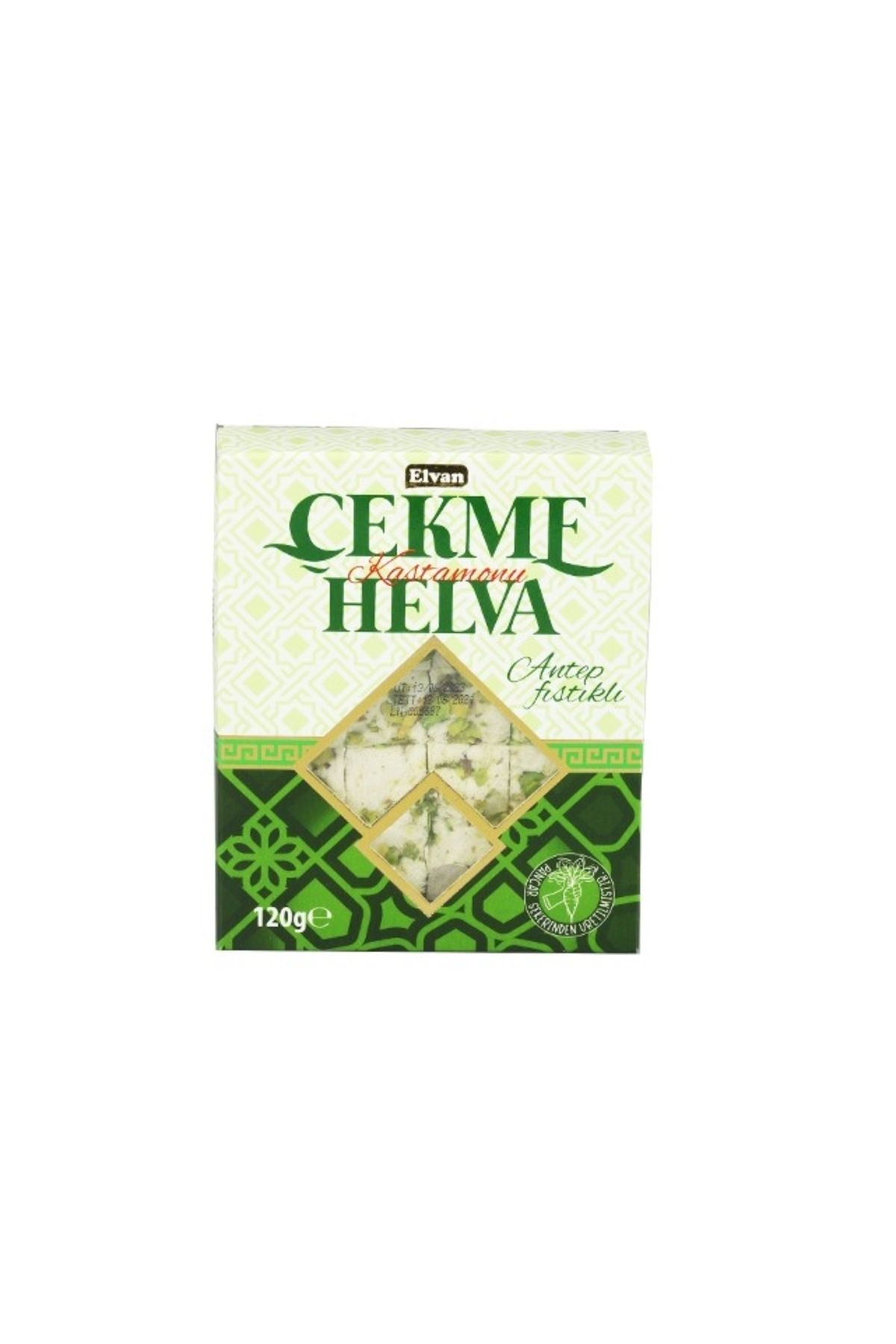 Elvan-Pulled Halva with Pistachio 120 Gr. (1 Pack) 2