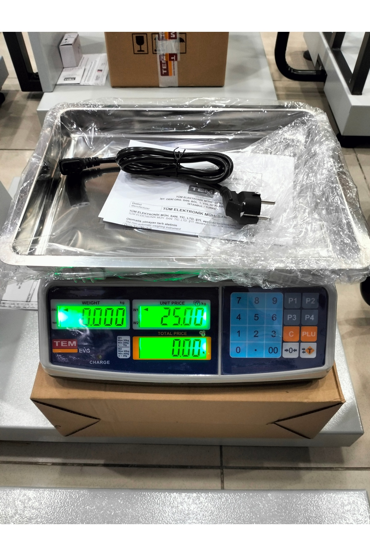 TEM YERLİ ÜRETİM TEM TERAZİ 60 KG YENİ MODEL