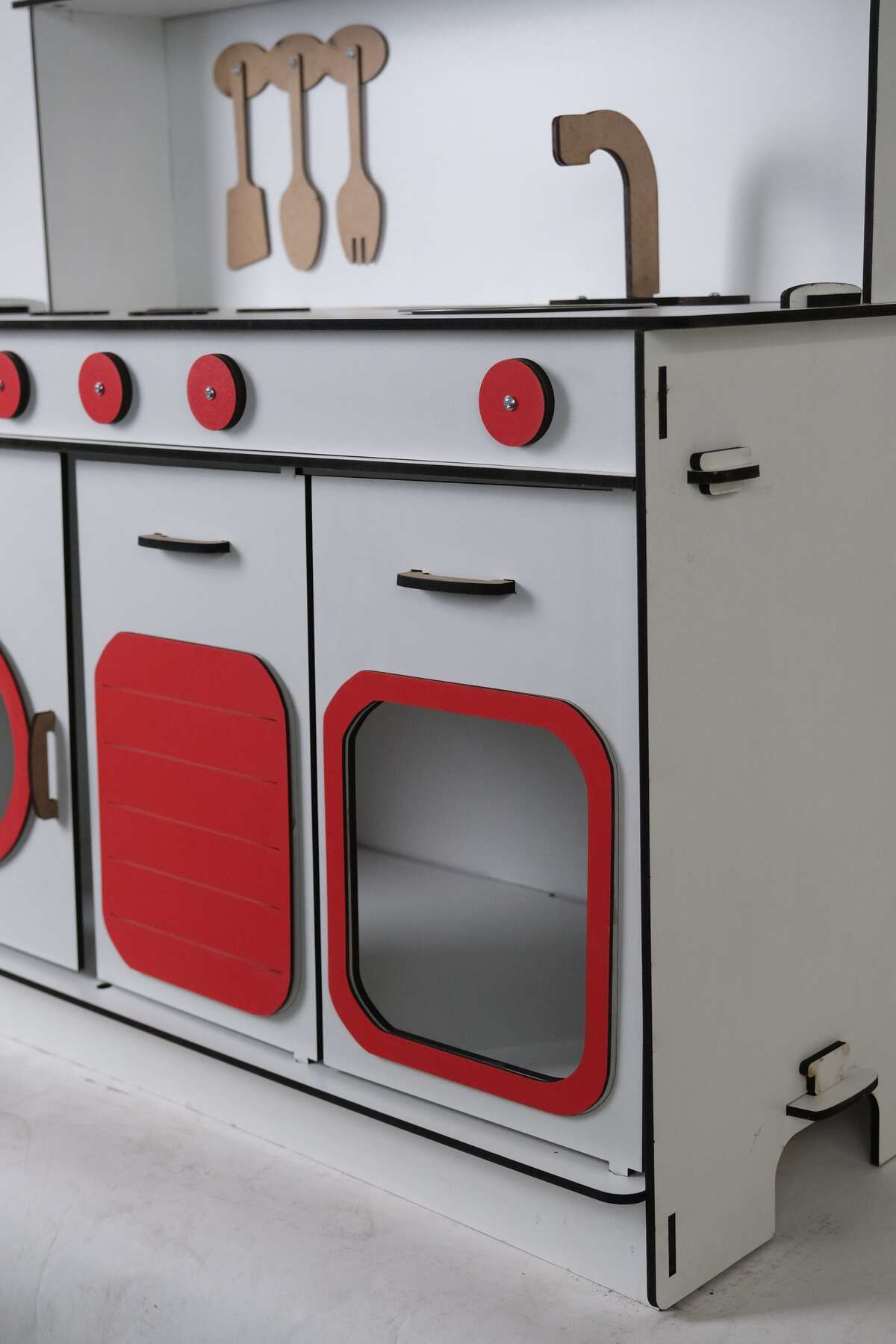 bahad r grup Toy Kitchen Wooden Toy Kitchen 6.4 MM MDF