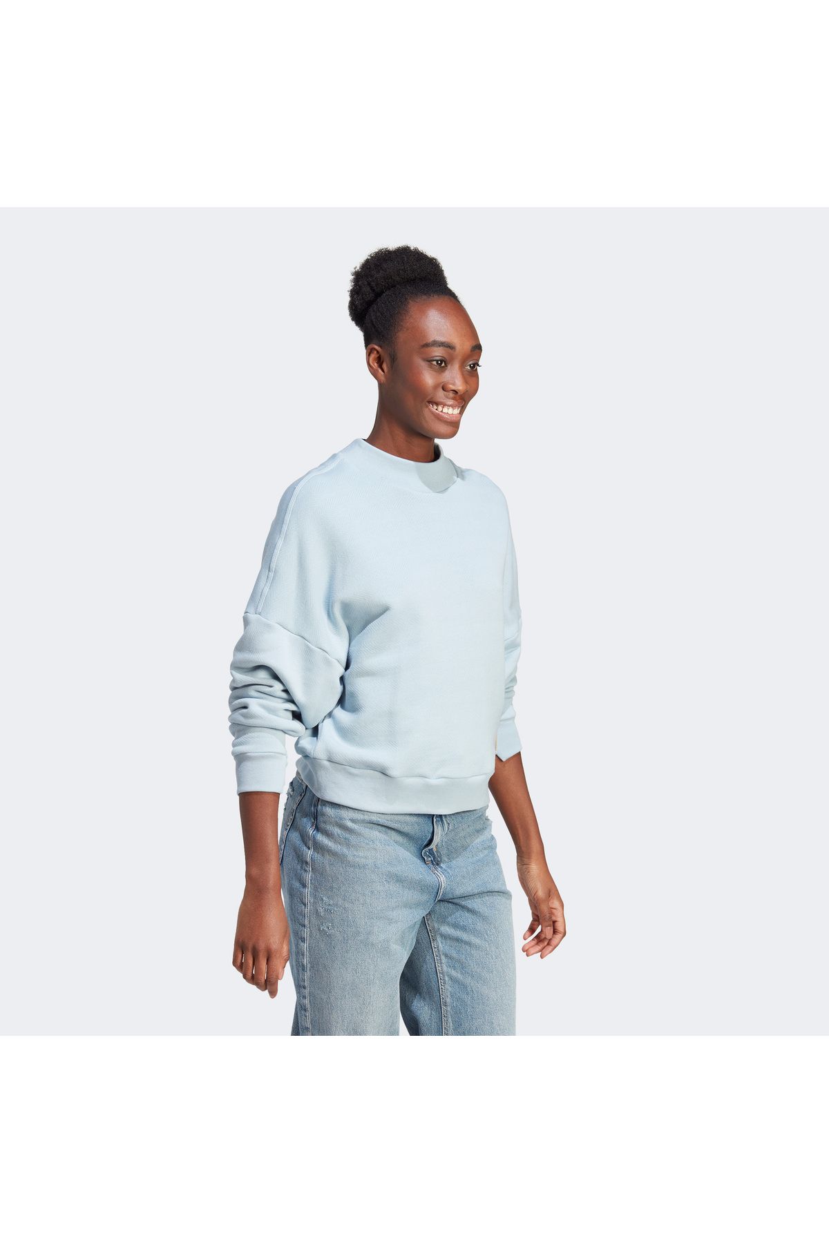 adidas Sweatshirt Blue Regular fit Trendyol