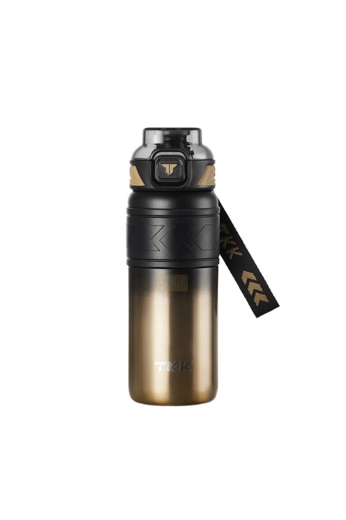 TKK New Collection 500ml Stainless Steel Thermos Flask with Pipette /Strawless Use Strap