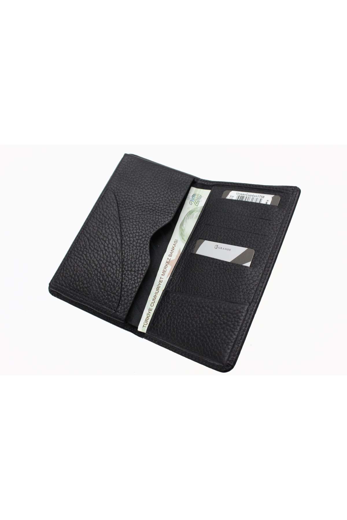 Gd 1758 Flthr Hakiki Deri Bay - Unisex Cüzdan - Kartlık, Telefon Bölmeli