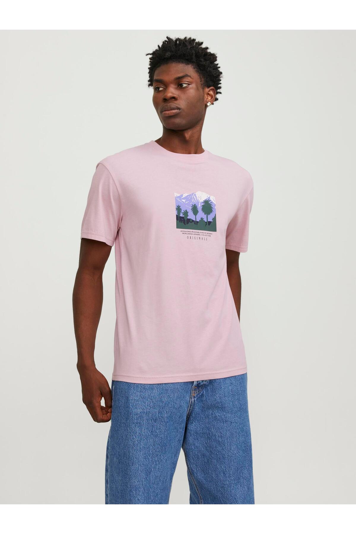 تیشرت مردانه طرح دار آستین کوتاه | جک اند جونز Jack & Jones 12253613 - تصویر 4