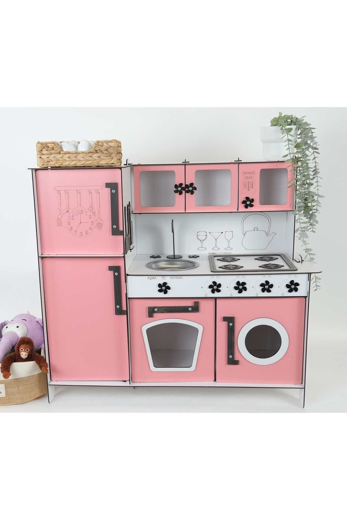 Girls pink wooden kitchen best sale