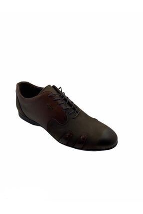 Erkek Kahverengi Hakiki Deri Klasik Ayakkabı KNL458