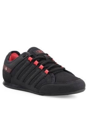 Unisex Siyah Kırmızı Casual Ortapedic İnce Taban Spor Yürüyüş Ayakkabısı MP003883