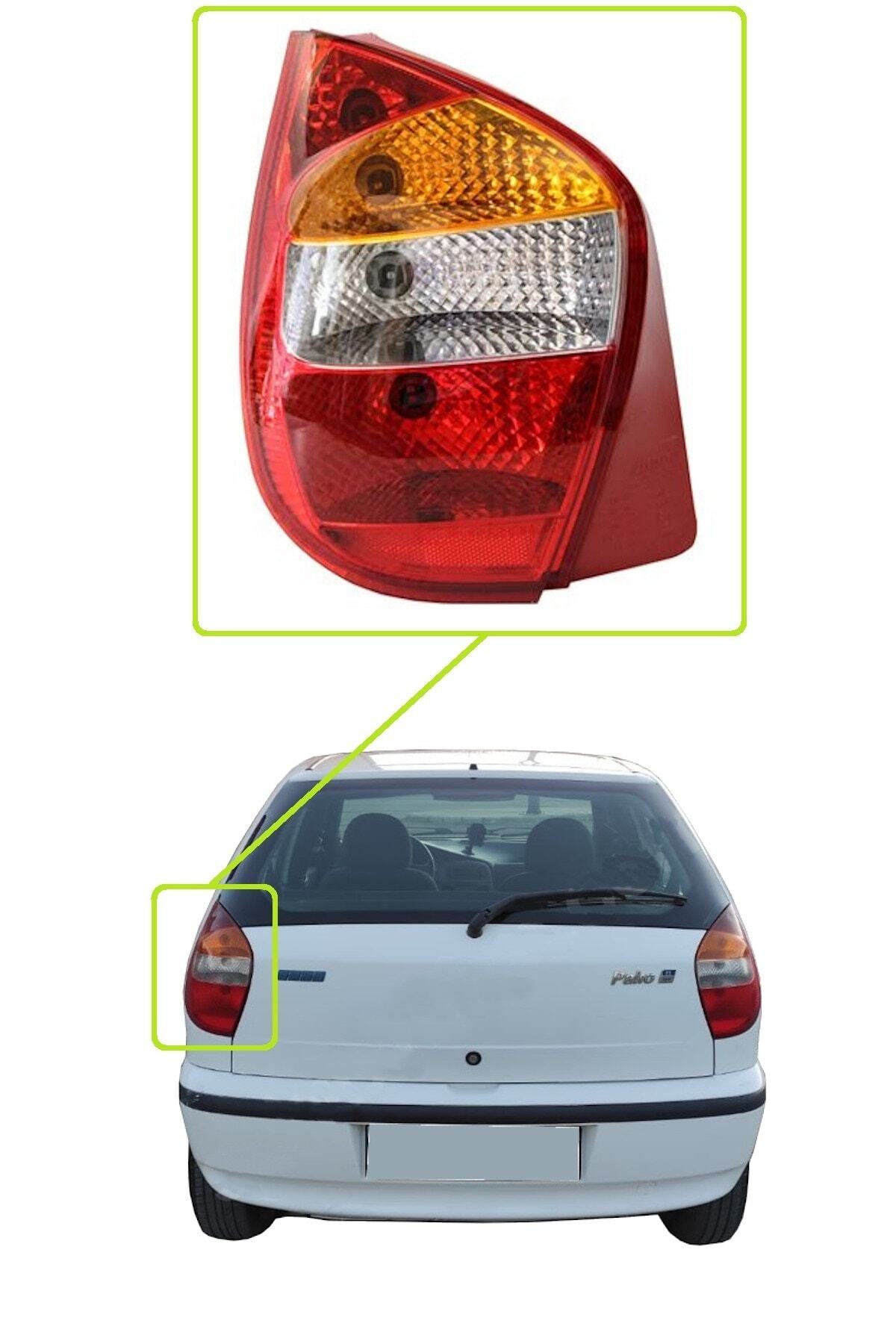 PLEKSAN Fiat Palio Arka Stop Lambası 2003-2012 Kasa Uyumlu Sol Taraf Yolcu Tarafı