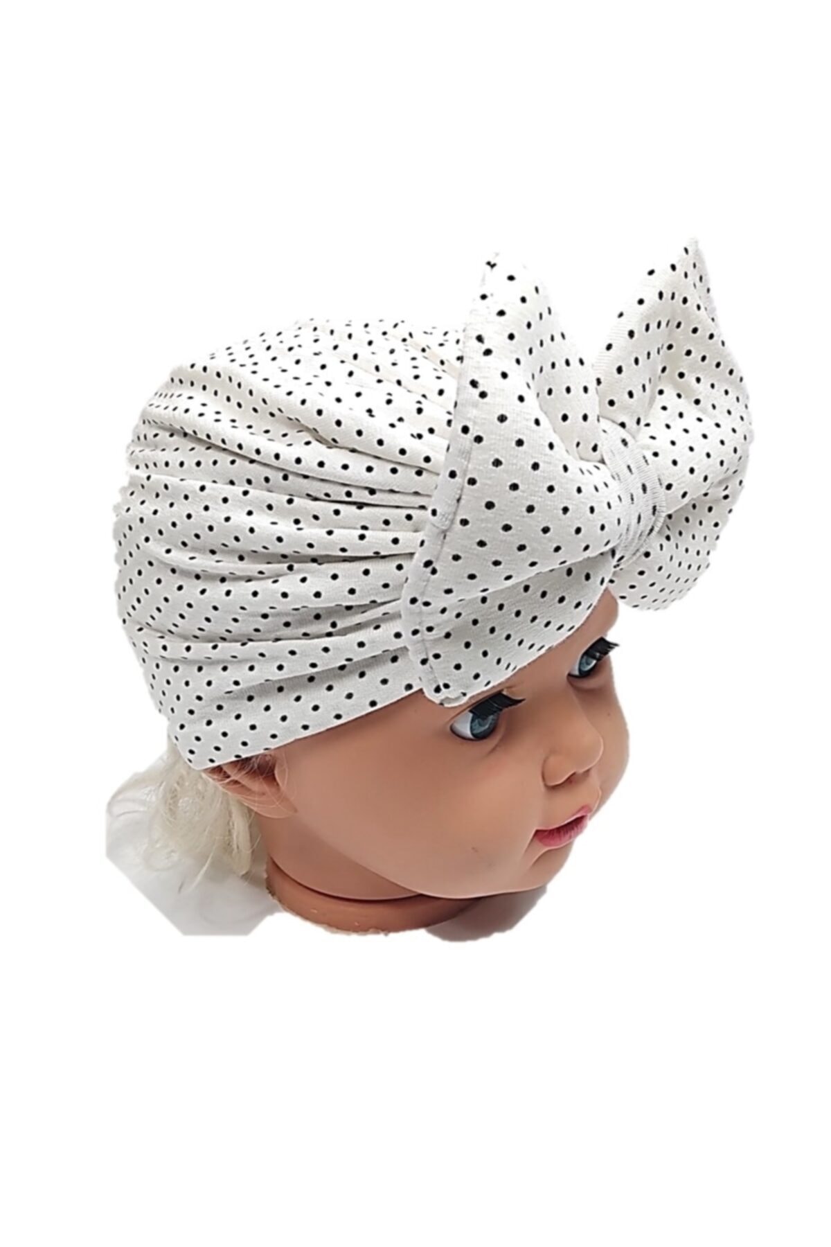 Baby Girl White Fancy Bowknot Bonnet