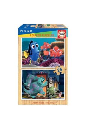 2x25 Parça Disney Pixar Nemo Ahşap Puzzle 18597 U338035