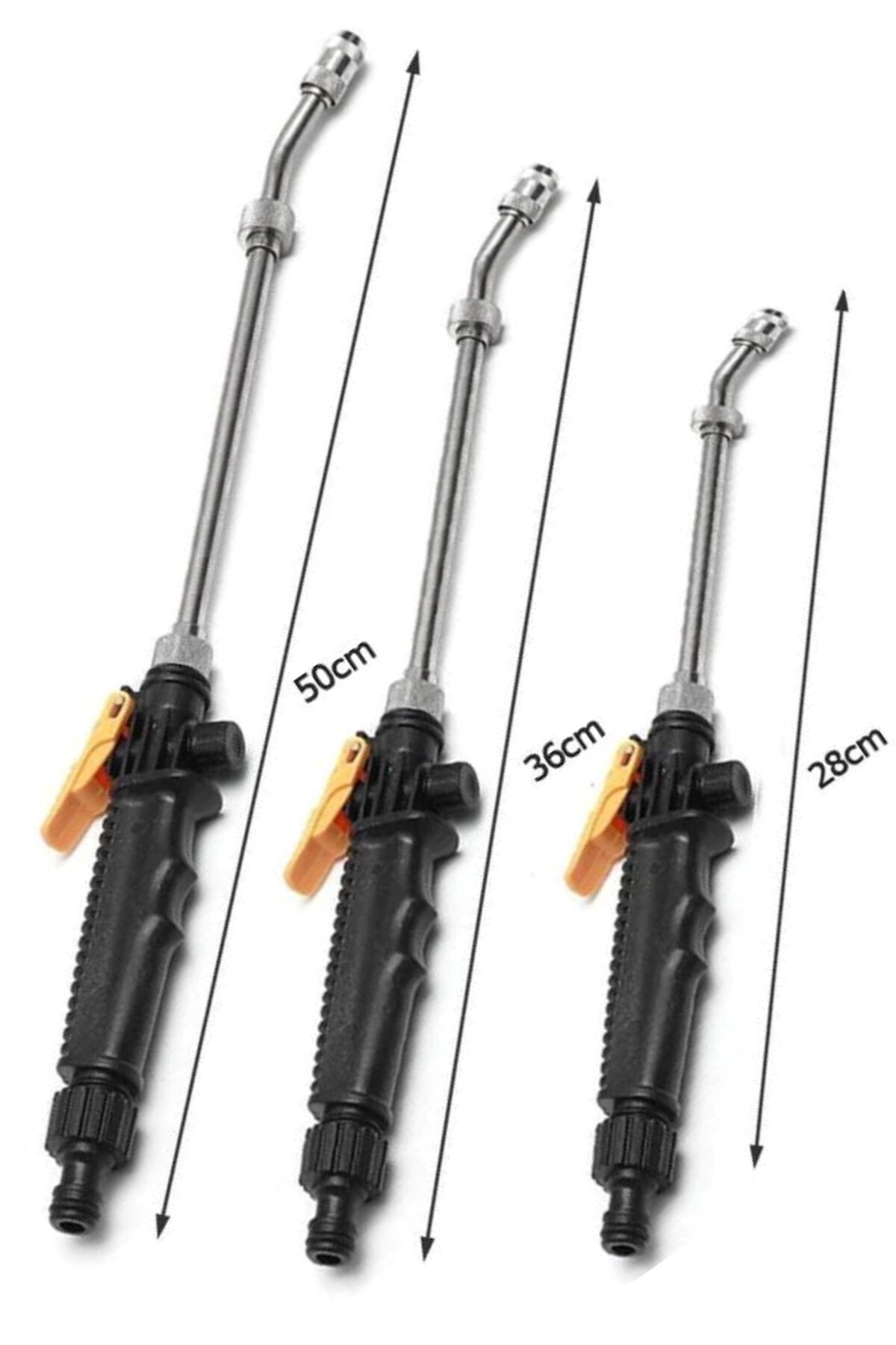 Water Jet Yüksek Basınçlı Su Püskürtme Oto Yıkama Tabancası Bahçe Sulama Aracı 50 Cm 5