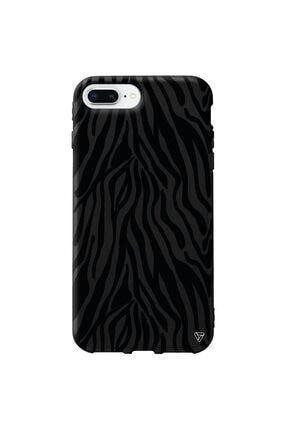 Iphone 8 Plus Siyah Renkli Silikon Siyah Zebra Desenleri Telefon Kılıfı Ptr051-iPhone-8-Plus