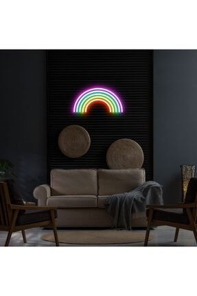 - Rainbow -led Dekoratif Duvar Aydınlatması Neon Duvar Yazısı Sihirli Led Mesajlar - Neongraph DEC010065