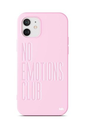 Apple Iphone 12/12 Pro Pembe Silikon Telefon Kılıfı - No Emotions Club S45NA128