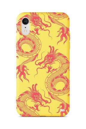Apple Iphone Xr Sarı Silikon Telefon Kılıfı - Dragons S06NA183