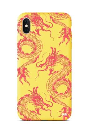 Apple Iphone Xs Max Sarı Silikon Telefon Kılıfı - Dragons S07NA183