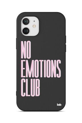 Apple Iphone 12/12 Pro Siyah Silikon Telefon Kılıfı - No Emotions Club S45NA128