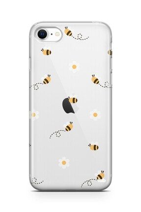 Apple Iphone 7/8/se 2020 Şeffaf Telefon Kılıfı - Bees And Flowers F03NA159