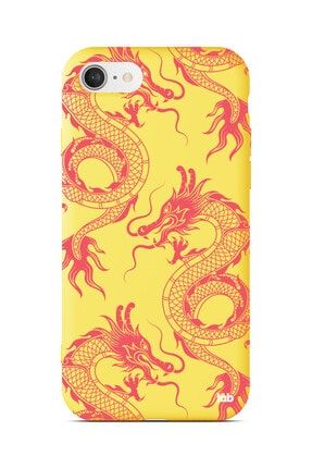 Apple Iphone 7/8/se 2020 Sarı Silikon Telefon Kılıfı - Dragons S03NA183