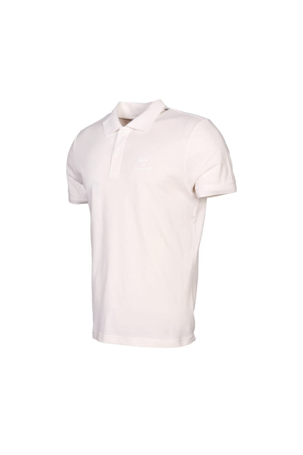 تی شرت پولو آستین کوتاه لنارد سفید هومل Hummel (برند دانمارک)