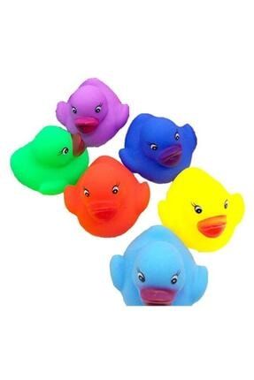 Neşeli Banyo Oyuncakları 6'lı Renkli Ördek HT0128