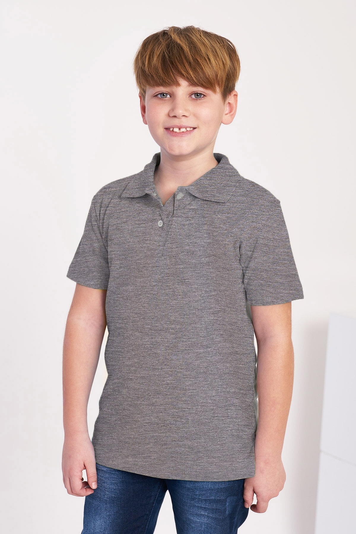 Erkek Çocuk Basic Polo Yaka T-shirt