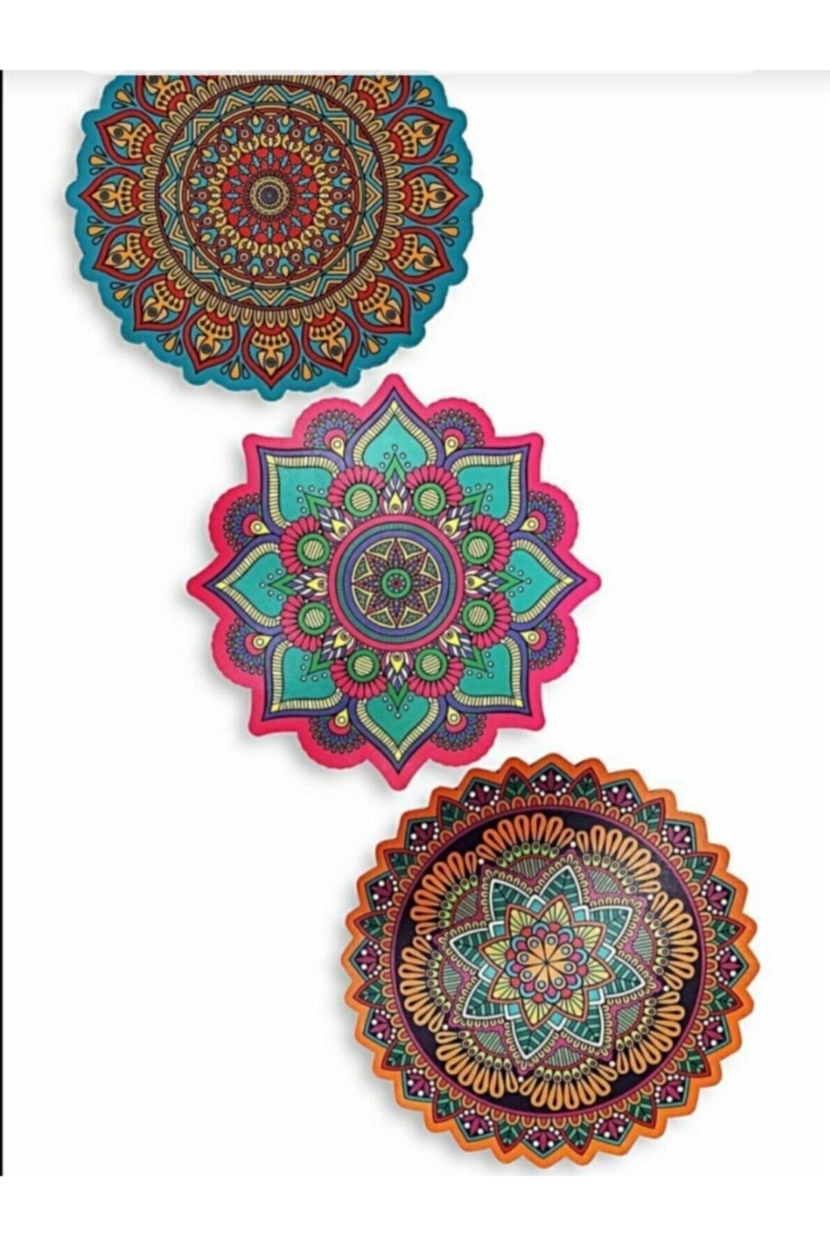 Kitchen Pembelia Ahşap Otantik Desenli Nihale 15 cm 3 Adet