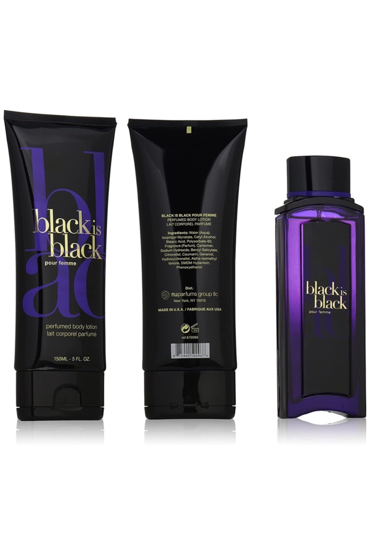 Nuparffums Nuparfums Group Black Is Black Pour Femme Gift Set With Body Lotion