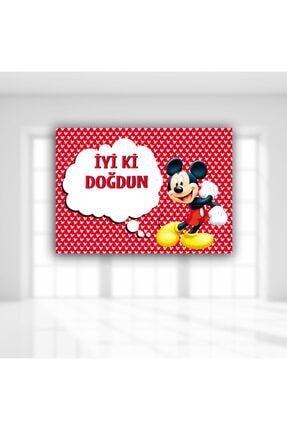 Mickey Mouse Iyiki Doğdun Afiş - 70cm X 50cm 9999-4M