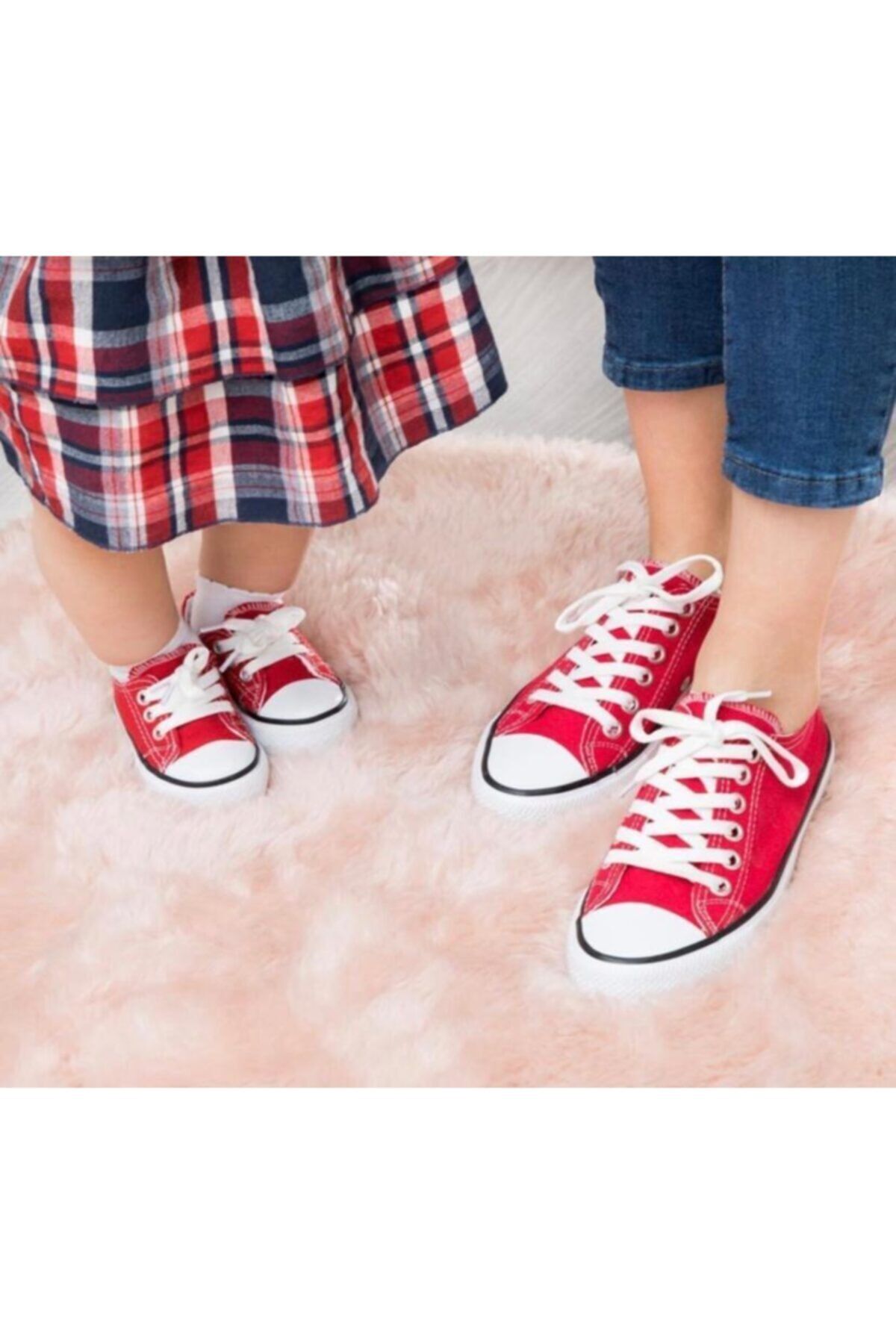 Girls red converse boots deals