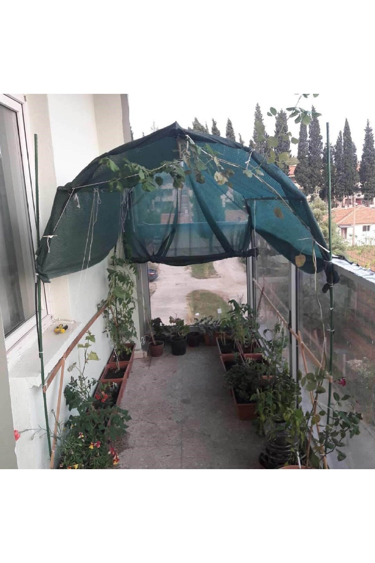 %75'lik Yeşil Gölgelik File - 1.5*18 METRE - Branda - Çit Filesi 5