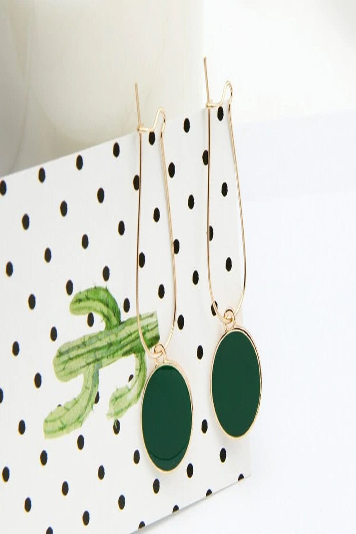 Lilith-Green Pendant Earrings 5