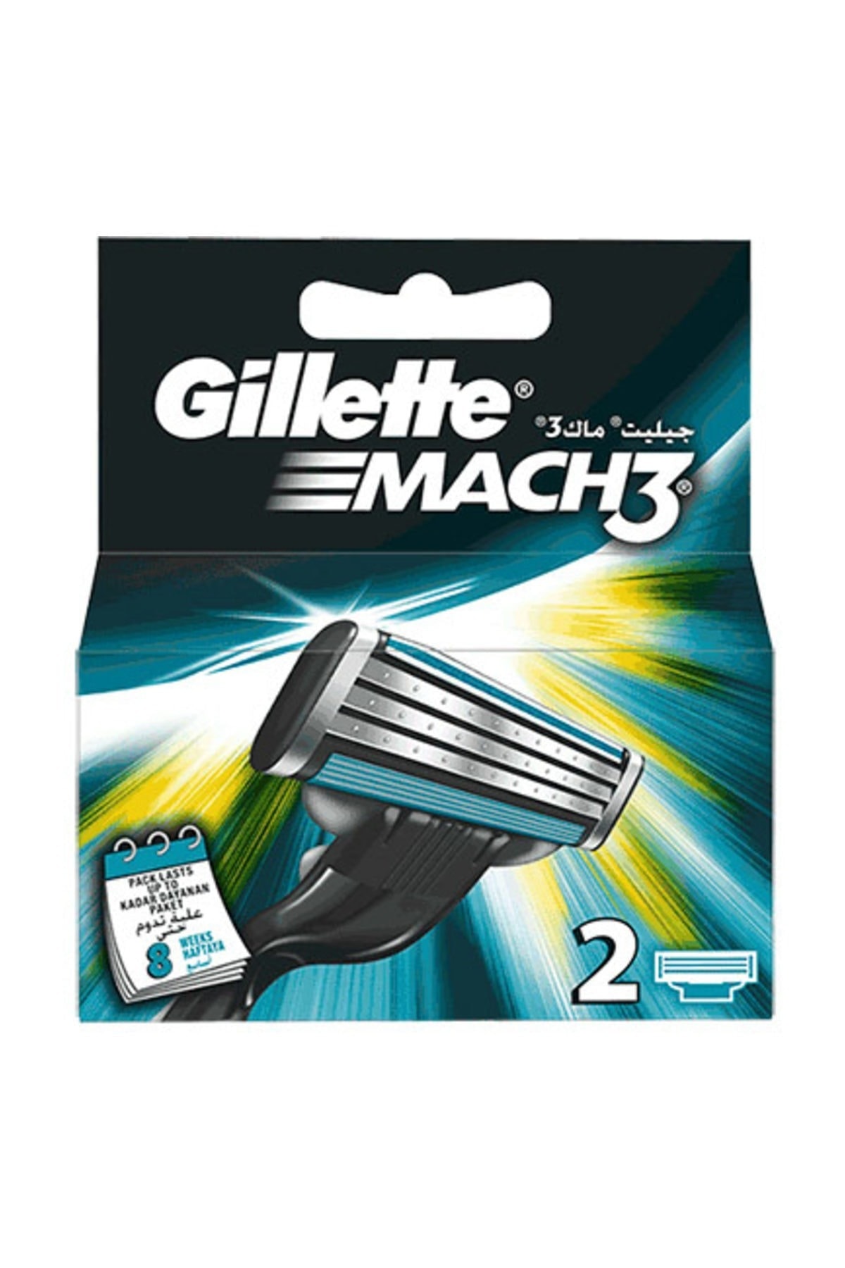 Gillette Mach 3 Bıçak 2 Başlık