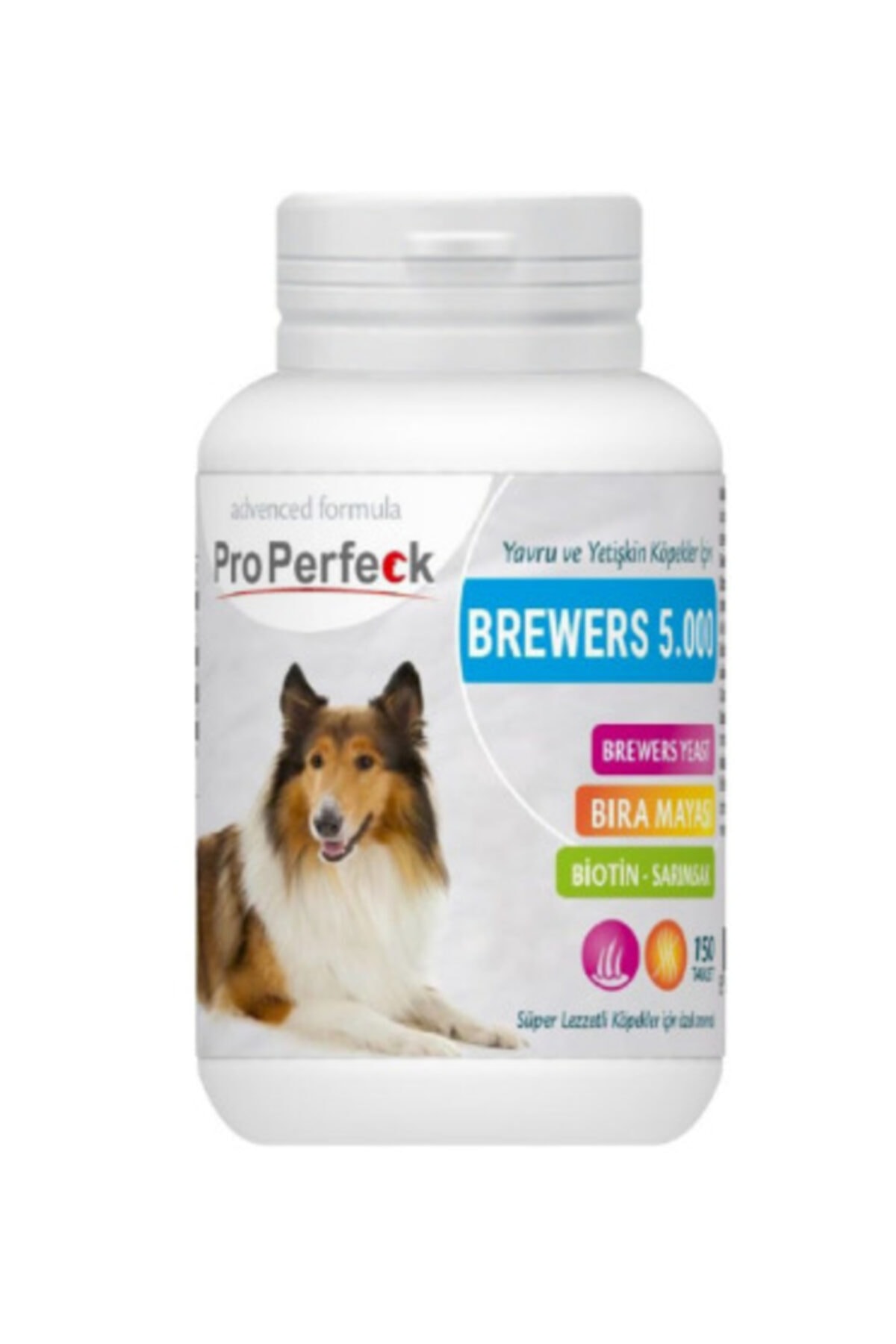 pro perfeck Yavru Ve Yetişkin Köpekler Için Brewers Yeast Bira Mayası Biotin-sarımsak 150 Tablet