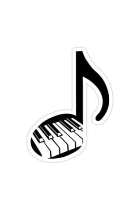 Nota Ve Piyano, Piyano Tuşları Sticker Araba Oto Arma Duvar Ev Dekoratif Laptop Çıkartma X68U640