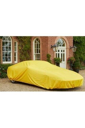 Oto Branda Otomobil Örtü Penye Lüks Yıkanabilir Logosuz Sarı Sedan Araç Için as5f64sa65f46safas