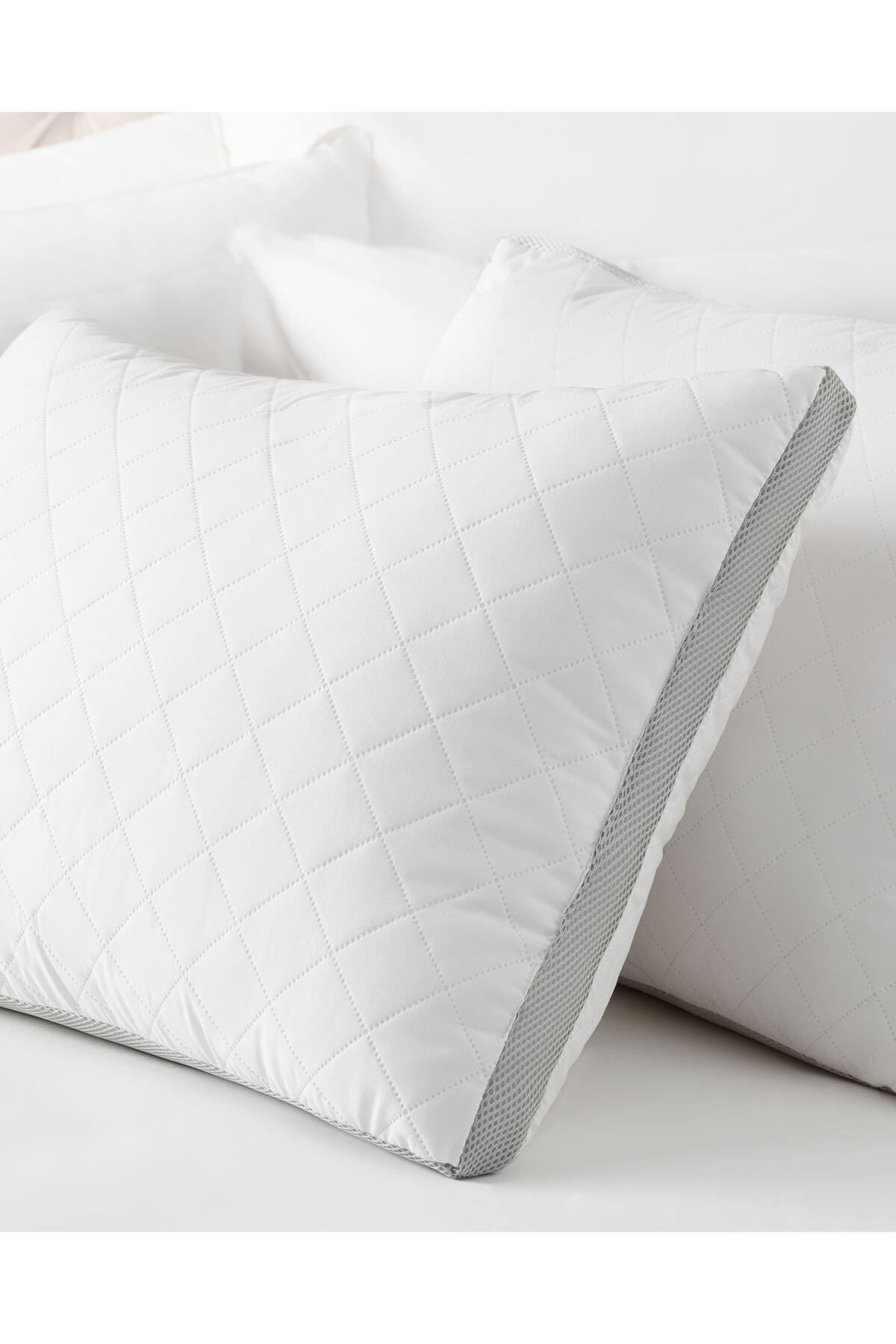 Madame Coco Air Conditioned Pillow White Light Gray Trendyol