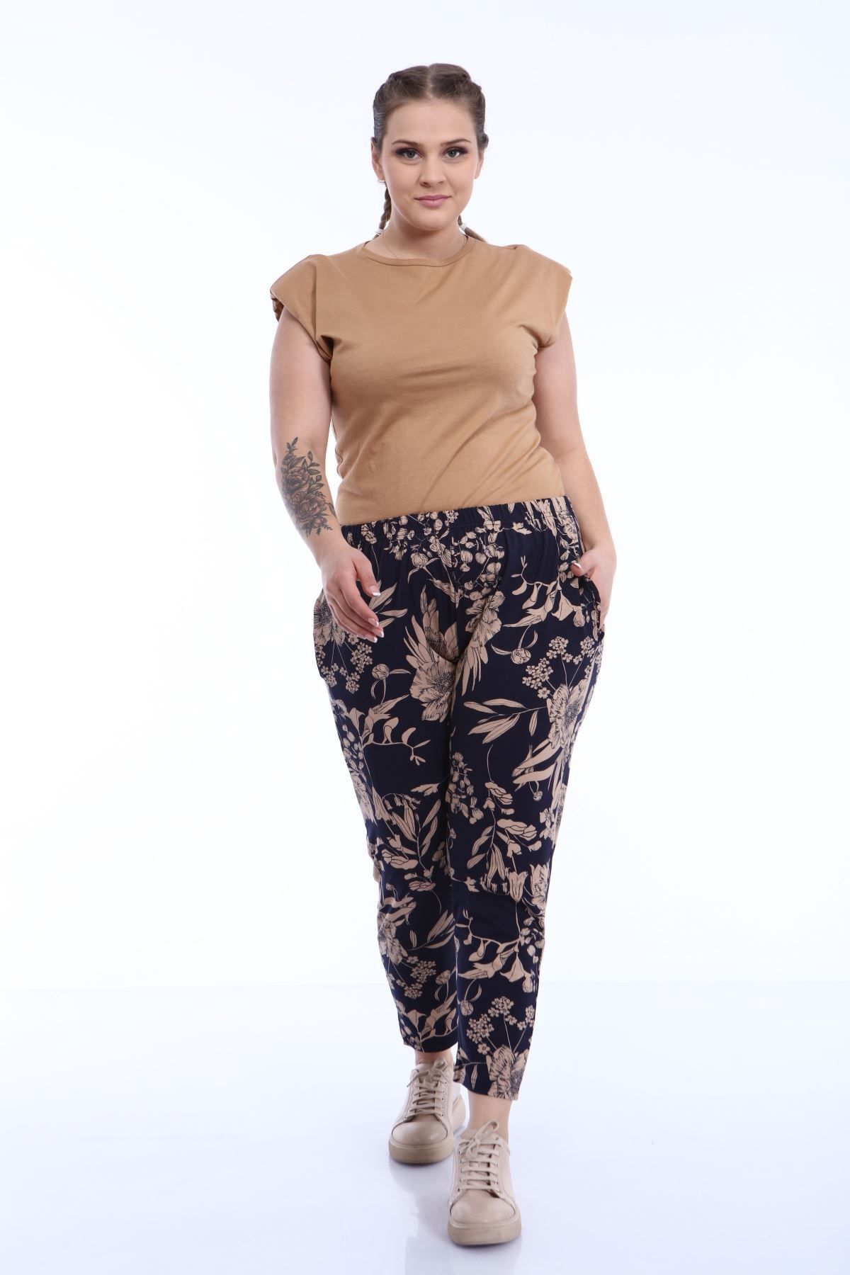 modayız Pantaloni Cu Model Marimi Mari 22c-1800 Femeie - 42